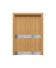 BY-245E Porte intérieure Laqué ou Placage Pvc 2 Vantaux